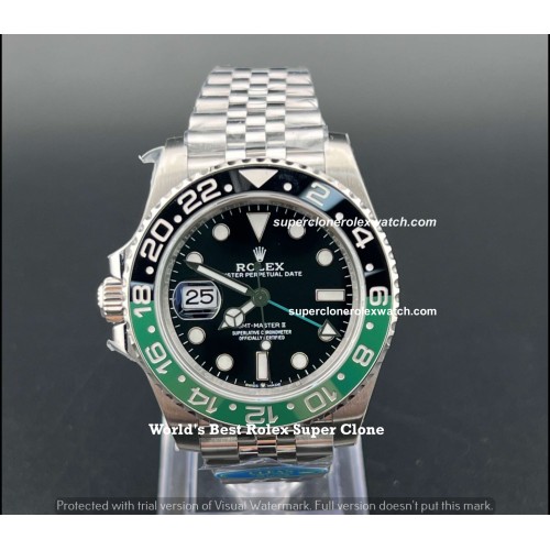 Rolex GMT Master II Sprite 1:1 Super Clone Watch |Clean Factory Swiss ETA 3285 Movement |Ref.126720VTNR