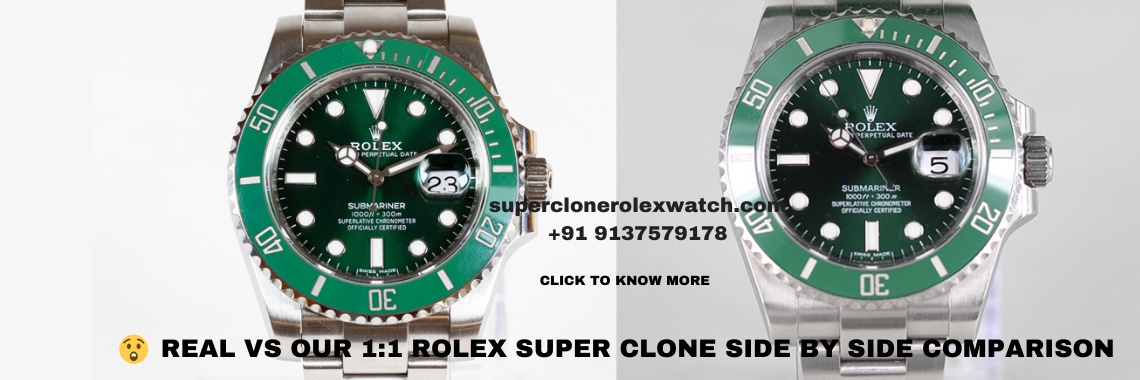 rolex real vs superclone fake comparison