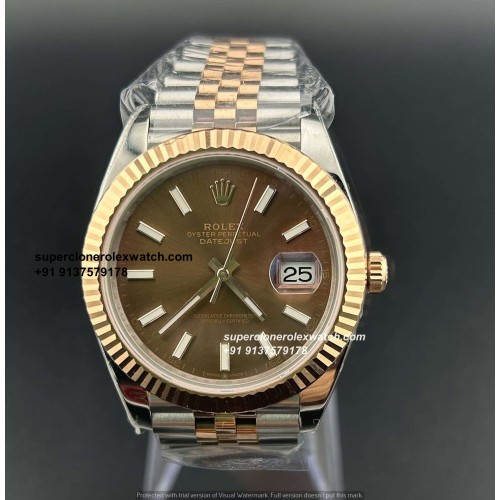 Rolex Datejust 41 Chocolate Dial Super Clone Watch | Swiss Caliber 3235 Movement | Ref.126331