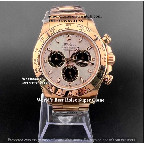 Rolex Daytona Clean 1:1 Super Clone Watch | Swiss Clone 4130 Movement |Ref.116505