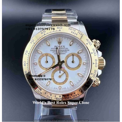 Rolex Daytona White 1:1 Accuracy Super Clone Most Perfect To Genuine Watch |Ref. 116523