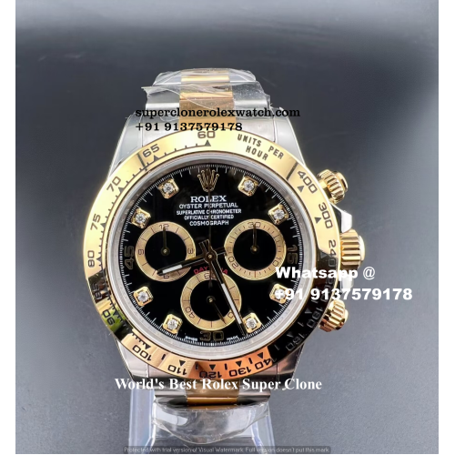 Rolex Daytona Diamond Index Super Clone 1:1 Exact Swiss Replica Fake