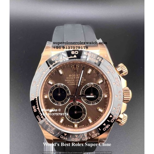 Rolex Daytona Chocolate Dial Super Clone 1:1 Exact Swiss Replica