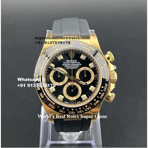 Rolex Daytona Diamond Scale Most Close To Genuine Super Clone | 1:1 Swiss 4130 Movement