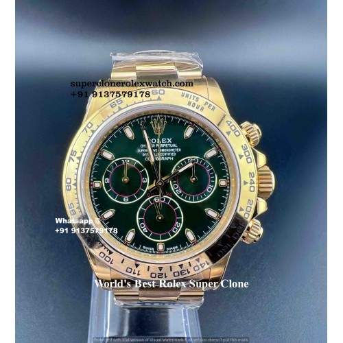 Rolex Daytona Green World's Most Close To Genuine Super Clone Watch