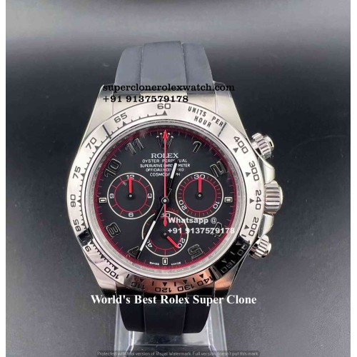 Rolex Daytona Platinum World's Most Accurate Super Clone |1:1 Swiss ETA 4130 Movement |Ref.1116519ln