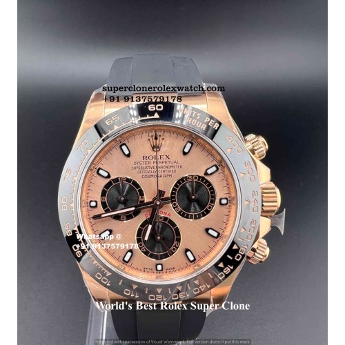 Rolex Daytona Clean 4130 Oysterflex Super Clone Swiss Replica |Ref.116515LN