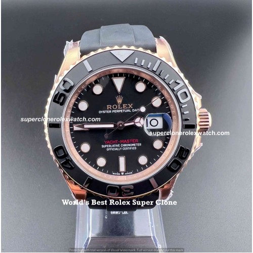 Rolex Yacht Master 1:1 Super Clone Oysterflex Watch | Swiss Caliber 3235 Movement 