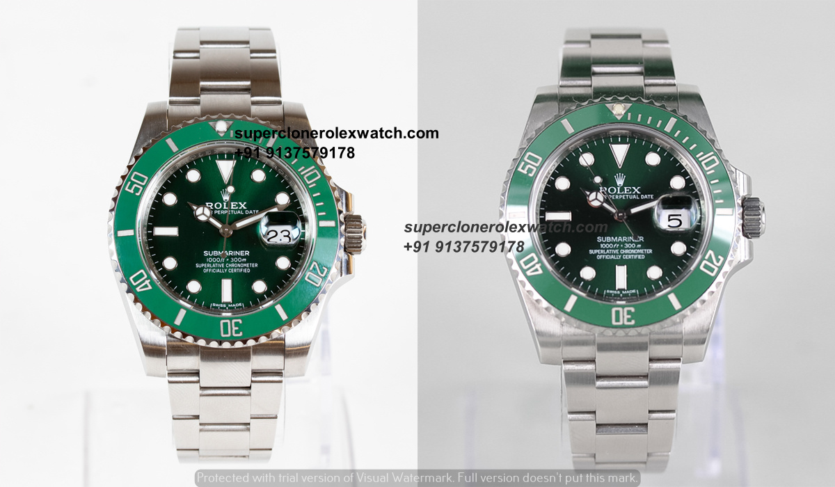 rolex real vs super fake clone watch comparison