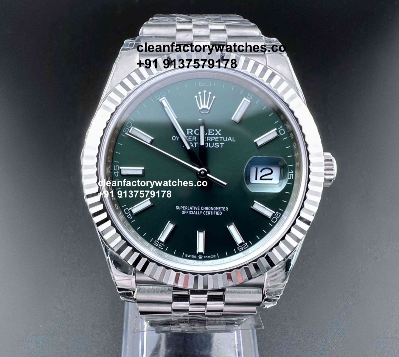 Rolex Datejust Mint Green Dial 1:1 Super Clone Watch | Swiss Clone 3235 Movement