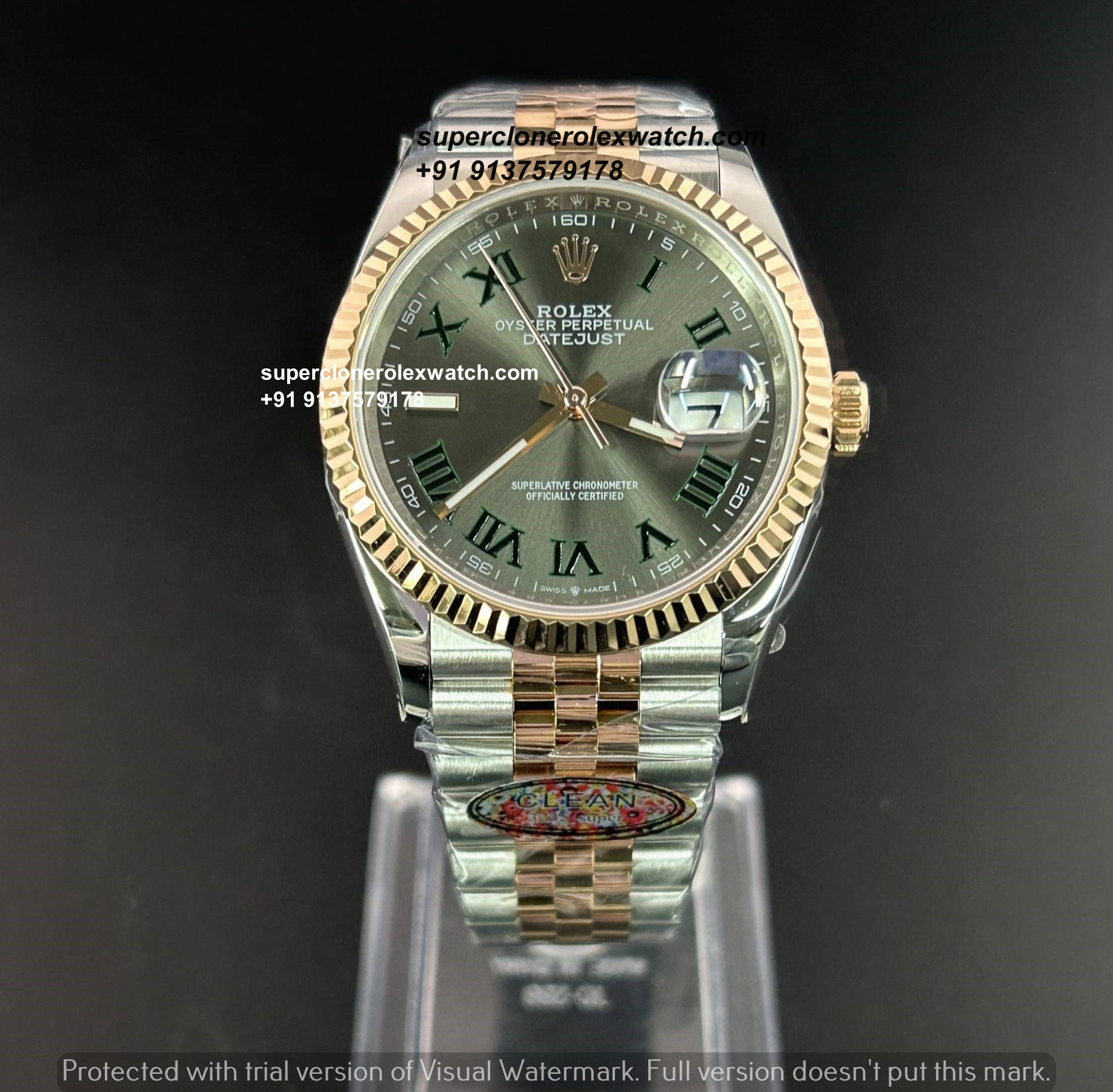 Rolex Wimbledon Jubilee Two Tone Super Clone Watch | Swiss Clone 3235 | COD