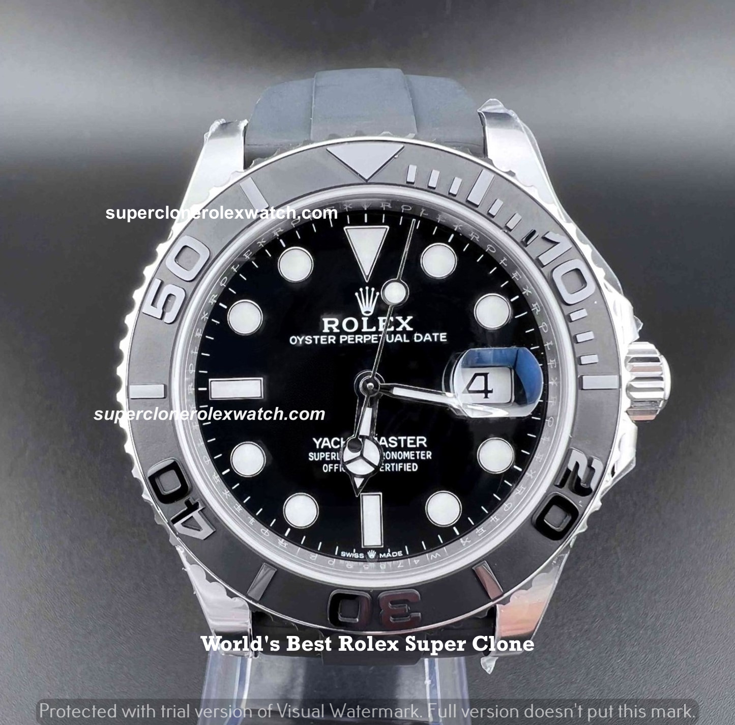 Rolex Yacht Master Oyster Flex Rubber Strap | #1 Swiss ETA Watch in India | COD
